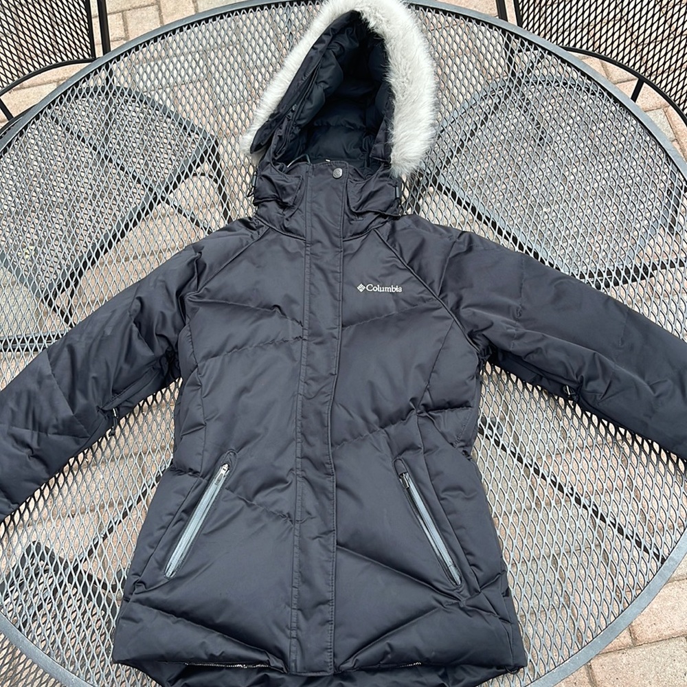 Black Columbia Winter Jacket, Size - Small